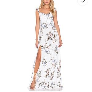 Flynn Skye Bardot Maxi (White Rose)